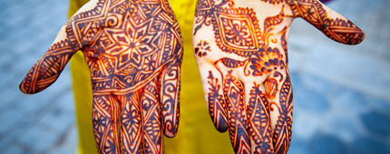 Inde-Henné-Mains