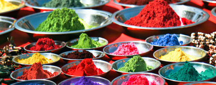 Inde-Marché-poudre-couleur