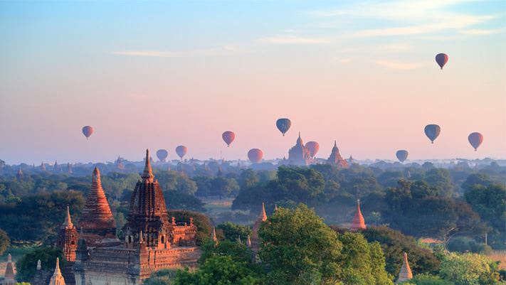Montgolfières Bagan Birmanie