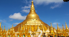 La pagode Shwedagon à Rangoun
