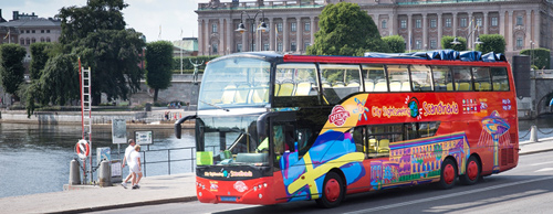 Stockholm : tour en bus hop-on Hop-off 24 heures