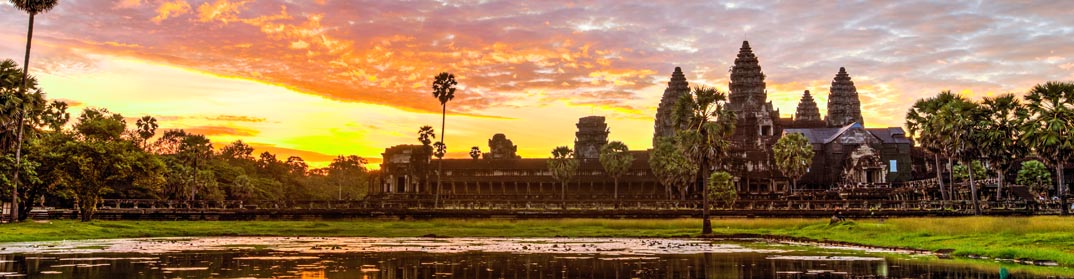 coucher de soleil angkor wat cambodge