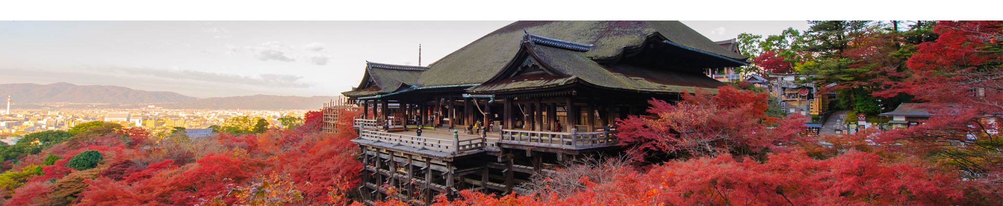 Kiyomizudera à Kyoto et ses momiji
