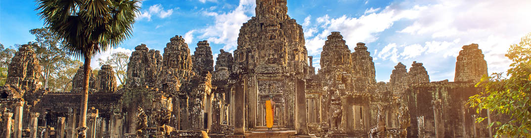 temple bayon angkor siem reap cambodge
