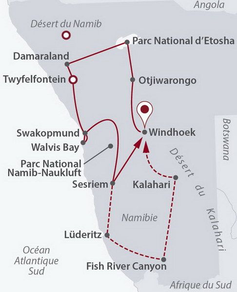 Namibie - Circuit Aventure en Namibie + extension Fish River Canyon