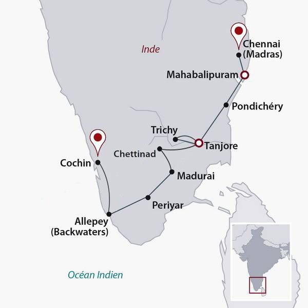 Inde - Inde du Sud - Circuit Privé Douceur de Vie en Inde du Sud