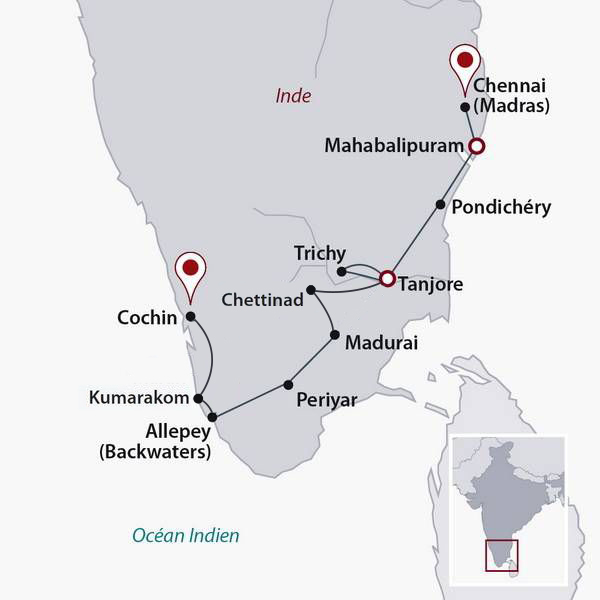 Inde - Inde du Sud - Circuit Privé Balade en Inde du Sud